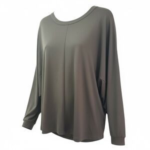 Palmer//Hardint Brown Dolman Sleeve Women's Top